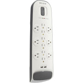 Belkin BV112050-06 12-Outlet Surge Protector with USB Charging (White)